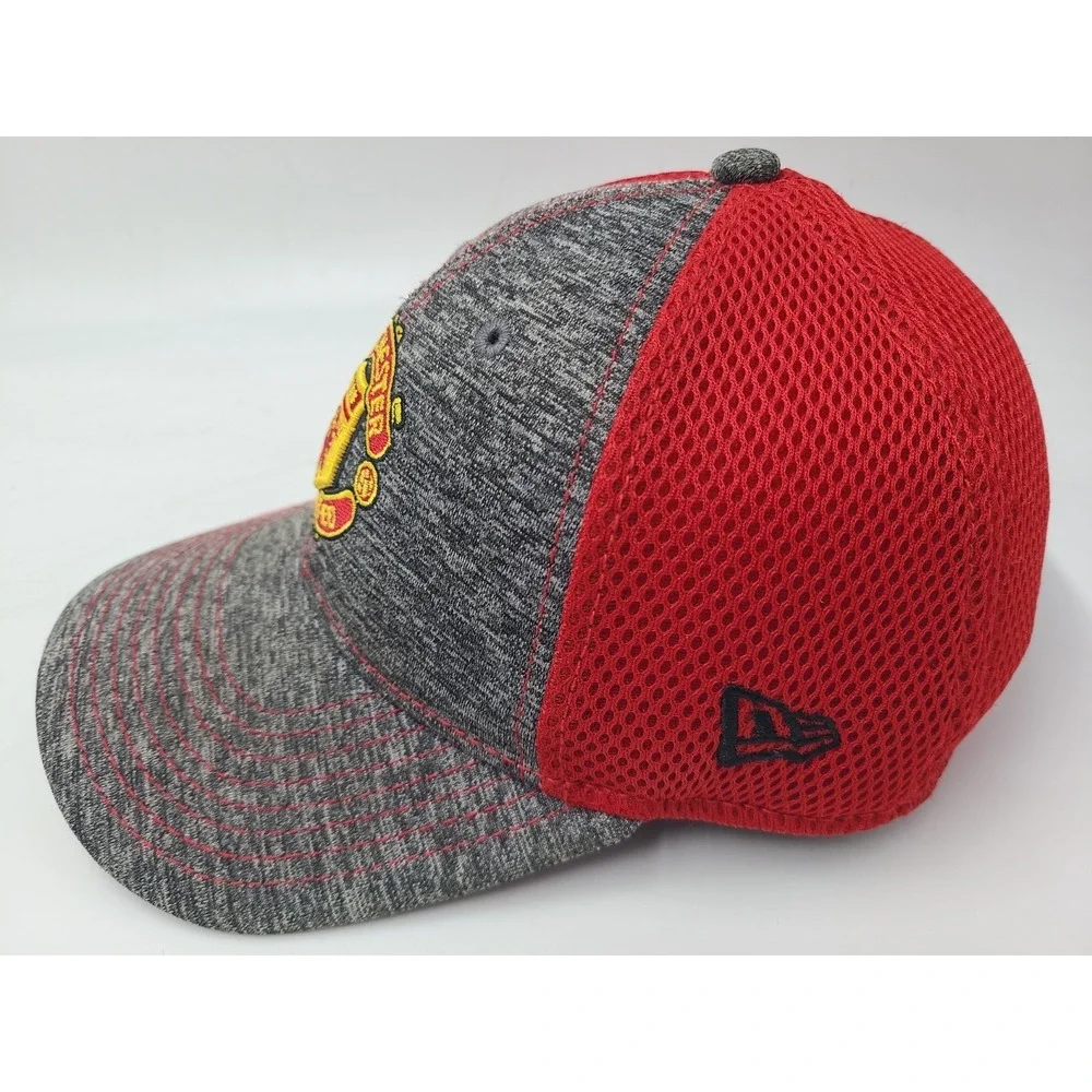 Youth‎ Manchester United New Era 9Forty Mesh Adjustable Hat Cap Soccer Gray Red